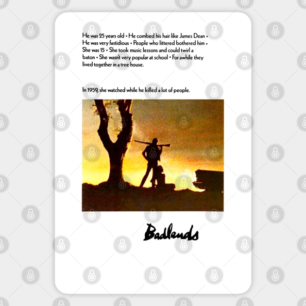 Badlands Poster Sticker by ChrisShotFirst